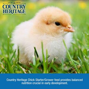 Country Heritage Medicated Baby Chick Food Starter Grower Crumbled Feed 5 Pounds