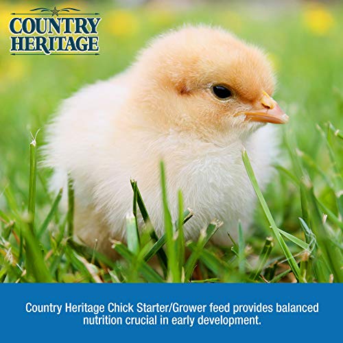 Country Heritage Medicated Baby Chick Food Starter Grower Crumbled Feed 5 Pounds