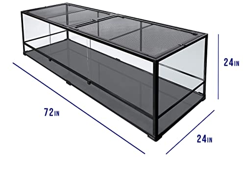 Carolina Custom Cages Terrarium, Giant Deep Tall 72Lx24Wx24H; Easy Assembly