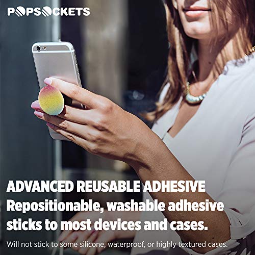 PopSockets: Collapsible Grip & Stand for Phones and Tablets - Glitter Rainbow Showers