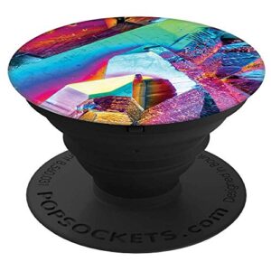 popsockets: collapsible grip & stand for phones and tablets - rainbow gem gloss