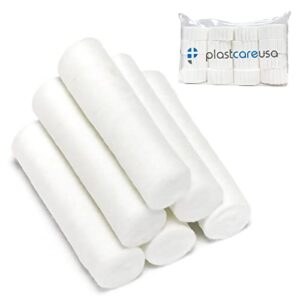 800 count dental gauze rolls - dental cotton rolls for mouth - nose bleed plugs for kids or adults - highly absorbent nose bleed stopper & mouth gauze - non sterile 1.5 inch rolled cotton pads