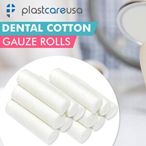 800 Count Dental Gauze Rolls - Dental Cotton Rolls for Mouth - Nose Bleed Plugs for Kids or Adults - Highly Absorbent Nose Bleed Stopper & Mouth Gauze - Non Sterile 1.5 Inch Rolled Cotton Pads