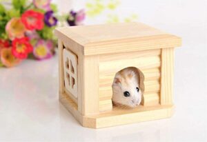 litewoo hamster hideout chewable toys wooden accessories—— hut