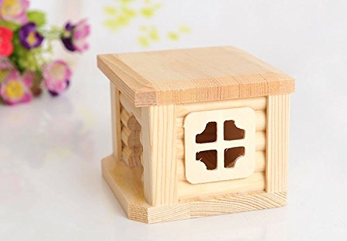 Litewoo Hamster Hideout Chewable Toys Wooden Accessories—— Hut