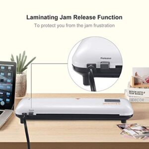 Thermal Laminator, Bonsaii A4 Laminating Machine for Home/Office/School, 9 Inch Personal Desktop Hot and Cold Portable Lamination Machine (L409-A)