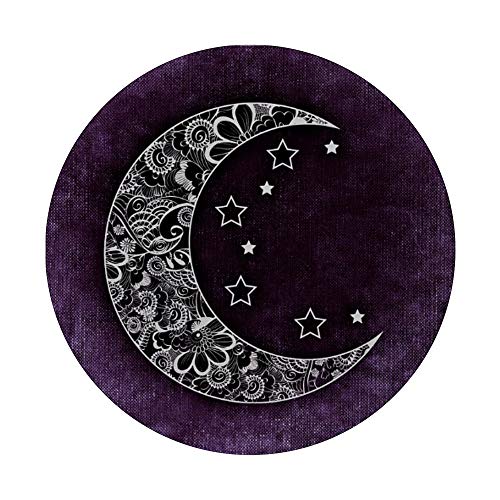 Crescent Moon & Stars Phone Grip Purple Moon & Stars Design PopSockets Swappable PopGrip