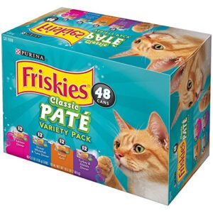 purina friskies classic pate, variety pack (5.5 oz, 48 count.)