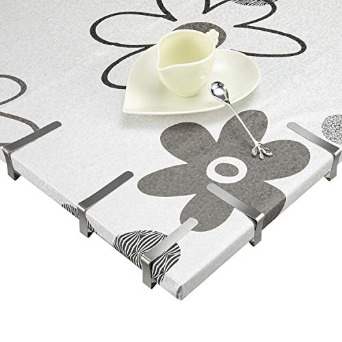 TriPole Tablecloth Clips 32 Pack Stainless Steel Table Cover Clamps Skirt Clips for Home Kitchen Restaurant Picnic Tables