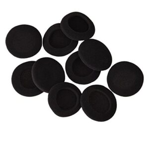 woiwo 30 pcs sponge earbuds cover replacements soft foam headphone cap ear pads black