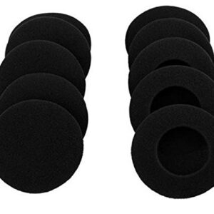 WOIWO 30 PCS Sponge Earbuds Cover Replacements Soft Foam Headphone Cap Ear Pads Black