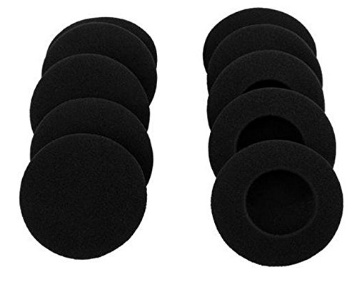WOIWO 30 PCS Sponge Earbuds Cover Replacements Soft Foam Headphone Cap Ear Pads Black
