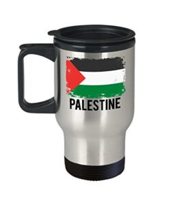 palestine flag travel coffee mug funny gifts - palestinian pride flag hometown country pride, travel, souvenir, vintage palestine flag cup tumbler
