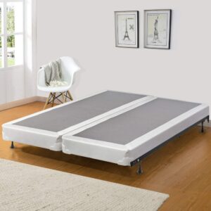 greaton fully assembled split low profile wood traditional box spring/foundation for mattress set, queen, size