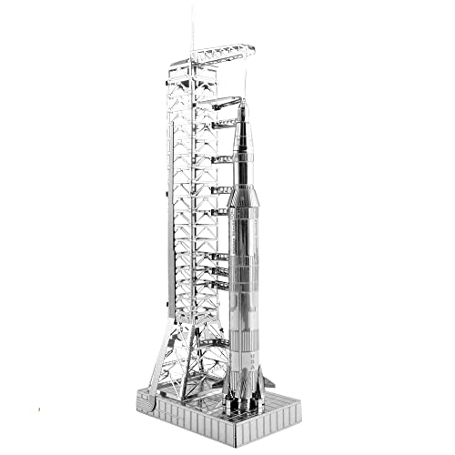 Fascinations Metal Earth Apollo Saturn V with Gantry 3D Metal Model Kit