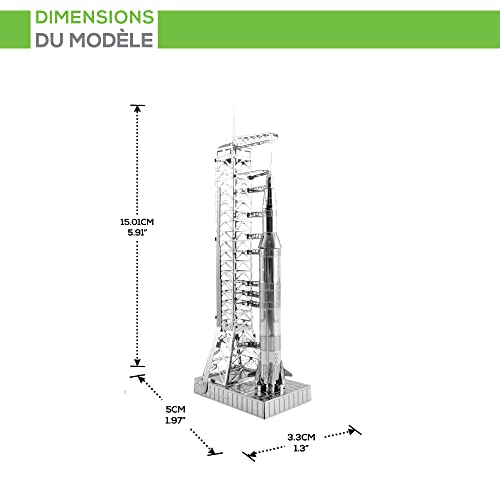 Fascinations Metal Earth Apollo Saturn V with Gantry 3D Metal Model Kit