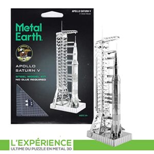 Fascinations Metal Earth Apollo Saturn V with Gantry 3D Metal Model Kit