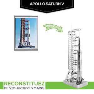 Fascinations Metal Earth Apollo Saturn V with Gantry 3D Metal Model Kit