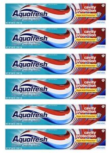 aquafresh cavity protection tube cool mint, 5.6 ounce (pack of 6)