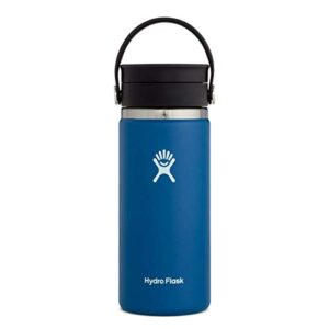 hydro flask wide mouth flex sip lid bottle - stainless steel reusable water bottle - vacuum insulated, dishwasher safe, bpa-free, non-toxic