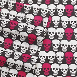 Betsey Johnson - Queen Sheets, Silky & Lightweight Bedding, Fade & Wrinkle Resistant (Skulls, Queen)