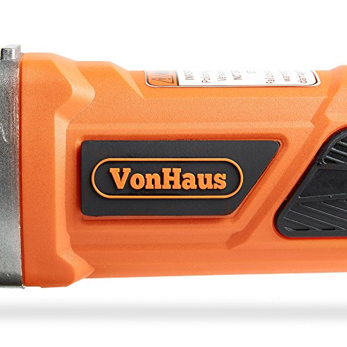 Vonhaus 7-Inch Rotary Polisher, 6 Variable Speeds and Accessory Kit, With 7 Polish/Buff/Smooth/Finish Pads - 10-Amp, 600-3000 RPM Ideal for Cars, Boats, Wood, Metal, Tiles, Plastic, Vehicles