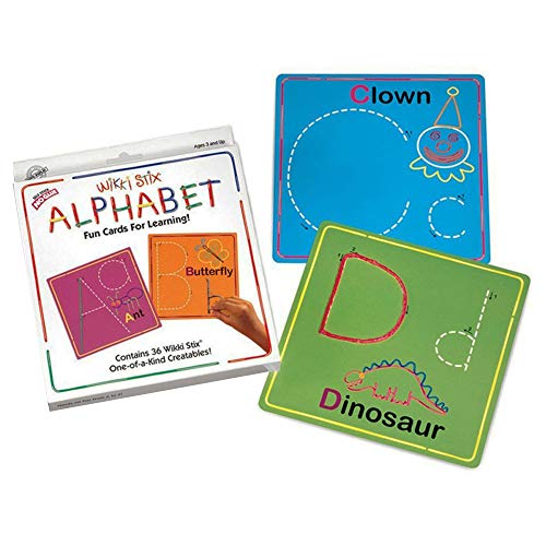 Wikki Stix WKX606BN Alphabet Cards Set, 2 Sets