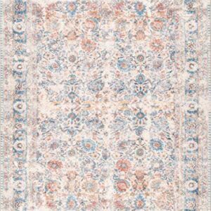 nuLOOM Liliana Vintage Persian Area Rug, 5' 5" x 8', Ivory