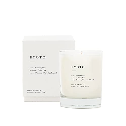 Brooklyn Candle Studio Kyoto Escapist Candle | Vegan Soy Wax Luxury Scented Candle, Hand Poured in The USA, 70 Hour Slow Burn Time (13 oz)