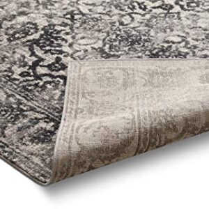 Well Woven Sydney Vintage Sheffield Grey Traditional Oriental Distressed Area Rug 3'3" x 4'7"