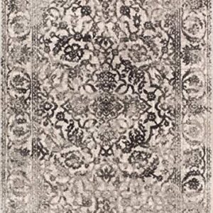 Well Woven Sydney Vintage Sheffield Grey Traditional Oriental Distressed Area Rug 3'3" x 4'7"