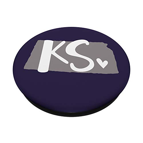 KS Heart | State Outline | Kansas Love