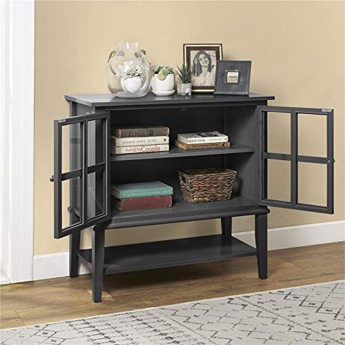 Ameriwood Home Franklin 2 Door Storage Cabinet, Black