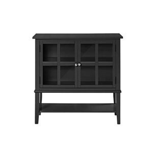 Ameriwood Home Franklin 2 Door Storage Cabinet, Black