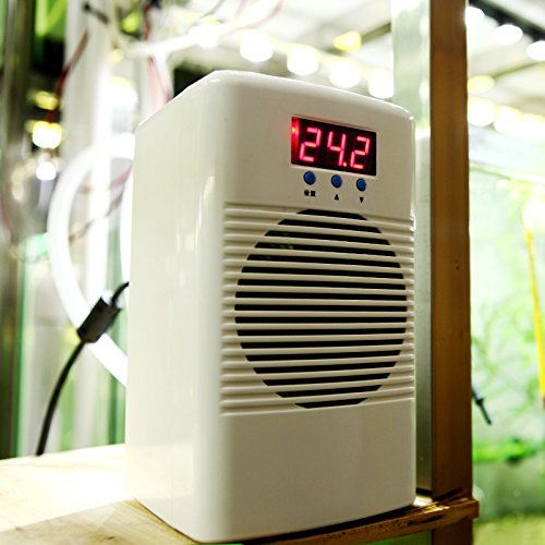 EVERSECU 72w 110-240v Aquarium Water Chiller/Cooler Temperature Controller for Fish Shrimp Tank Marine Coral Reef Tank Below 20L/30L Aquarium Chiller (20L Only Cool)