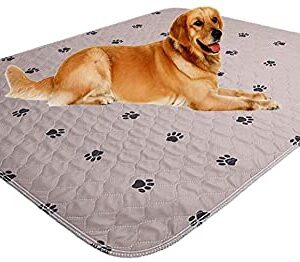 Washable Dog Pee Pads with Puppy Grooming Gloves,Puppy Pads,Reusable Pet Training Pads,Large Dog Pee Pad,Waterproof Pet Pads for Dog Bed Mat,Super Absorbing Whelping Pads