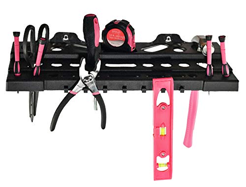 Home-X - Wall Mount Multi Tool Storage Organizer Rack | Perfect for Garage, Shop or Shed