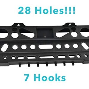 Home-X - Wall Mount Multi Tool Storage Organizer Rack | Perfect for Garage, Shop or Shed