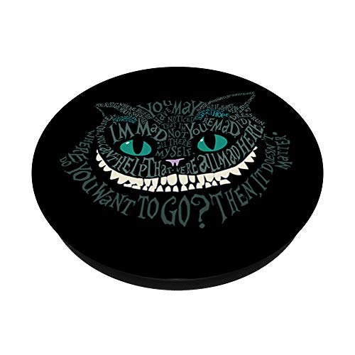 Cheshire Alice Cat We're All Mad Here Wonderland PopSockets PopGrip: Swappable Grip for Phones & Tablets