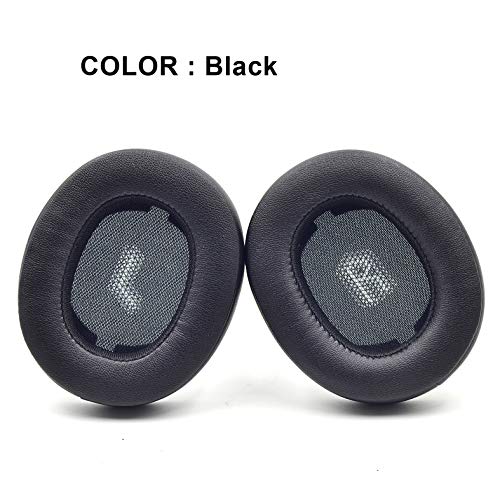 Replacement E55 Earpads Ear Pads Foam Ear Cushion Pillow Parts Cover Compatible with JBL E55BT E 55 bt Bluetooth Wireless Headsets (Black)