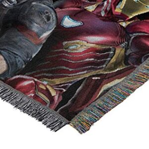 Marvel's Avengers, "Find Them" Woven Tapestry Throw Blanket, 48" x 60", Multi Color