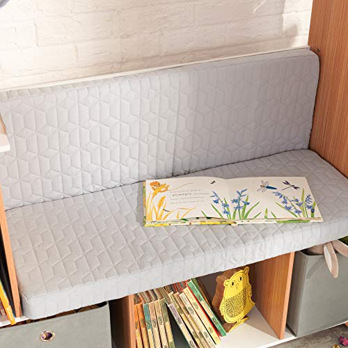 KidKraft Little Dreamer Deluxe Reading Nook, Children's Bookcase Furniture with Storage Bins, Gift for Ages 3-8 44 x 15.8 x 54.2