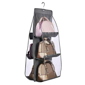 diommell purses hanger hanging handbag organizer bags storage holder for closet with 6 larger pockets