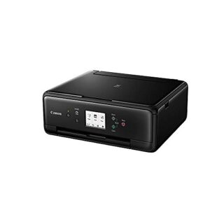 canon pixma ts6220 wireless all in one photo printer with copier, scanner and mobile printing, black, works with alexa