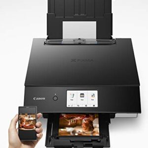 Canon TS8220 Wireless All in One Photo Printer with Scannier and Copier, Mobile Printing, Black, Works with Alexa