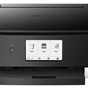 Canon TS8220 Wireless All in One Photo Printer with Scannier and Copier, Mobile Printing, Black, Works with Alexa