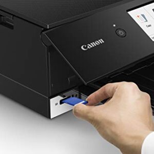 Canon TS8220 Wireless All in One Photo Printer with Scannier and Copier, Mobile Printing, Black, Works with Alexa