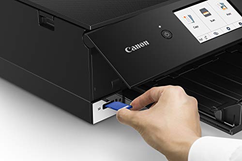 Canon TS8220 Wireless All in One Photo Printer with Scannier and Copier, Mobile Printing, Black, Works with Alexa