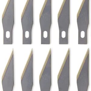 2-PACK - X-ACTO Z Series Light-Weight Replacement Blade, No 11, 4-7/8 in L, Stainless Steel Blade, Gold Hue, 5 blades per pack