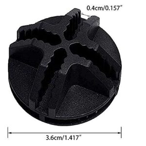 Wire Cube Plastic Connectors 3.6cm/1.417" for Wire Grid Cube Storage Shelving & Mesh Snap Organizer 50pcs - Black